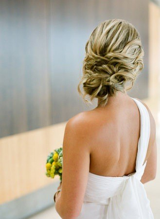 Beautiful Bride with wedding updo